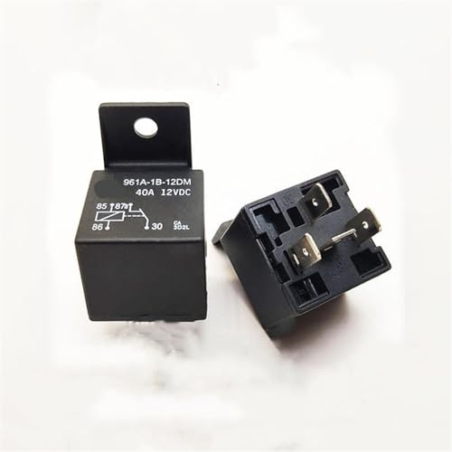 Relé 12V 961A-1B-12DM con base de 4 pines y 40A para automoción