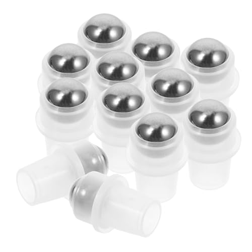 STAHAD Aplicadores de Bola de Acero Inoxidable 20 Piezas 16 MM para Botellas de Perfume Roll-On Reutilizables Sistema Antigoteo para Aromaterapia y Cosmética