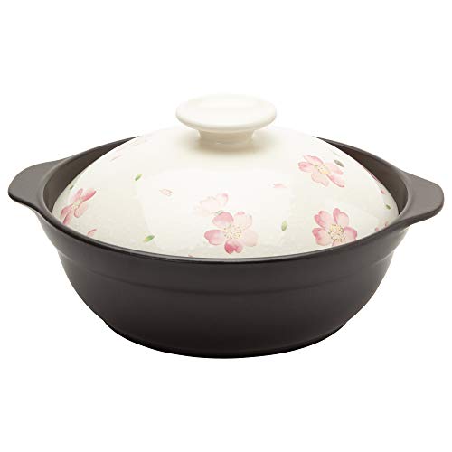 TAMAKI 土鍋 サーマテック 4-5人用 さくら 直径32.5×奥行28.5×高さ16cm IH・直火・電子レンジ・オーブン対応 T-763377