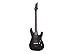 Schecter 430 C-6 Deluxe Solid-Body Electric Guitar, Satin Black