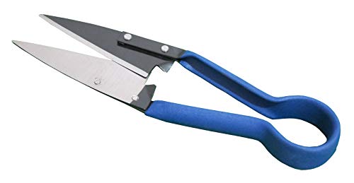 FITOOL Heavy Duty 5.5-Inch Blade Compact Topiary Shears, 13-Inch Length Wool Trimming Scissors, with Soft Coated Grip, Grass Flowers Hedge Onion Shear