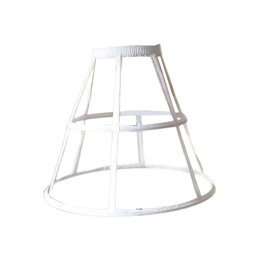 Amagogo Skirt Petticoat Cage Hoop Underskirt Crinoline Bustle Polyester Breathable Support Suitable for Women Cosplay Party Wedding Bridal Prom Dress, White