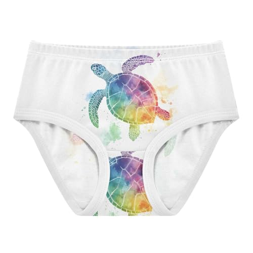 Watercolor Sea Turtle Toddler Girls's Underwear 2T 202c0999