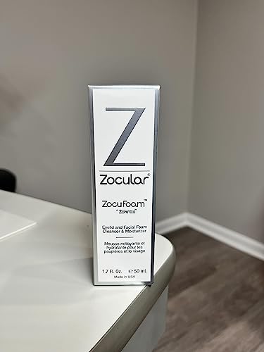 Zocular Zocufoam Eyelid Cleanser - Foaming Eyelid Scrub - Natural Ph Balanced Solution - 1.7 Fl Oz (50Ml) #TOP5