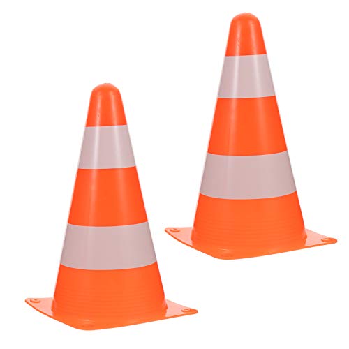 2 peças de cones esportivos de basquete, cones de trânsito, cones de treinamento, cones de agilidade