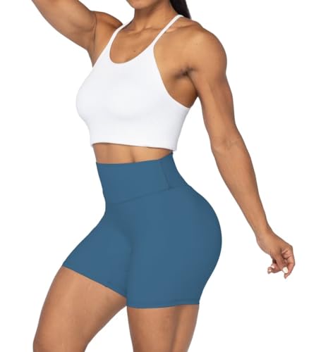 Image of Sunzel No Front Seam High Waist Biker Shorts for Women, Squat Proof Yoga Workout Gym Bike Shorts | 3, 5 Or 8-Inch Inseam, High Waisted, Tummy Control, No Front Seam, Buttery Soft, Compression Fit, Squat Proof
