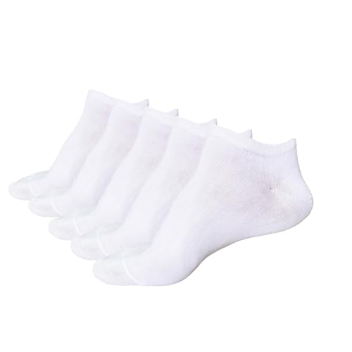 Ankle Athletic Running Combed Cotton Boat Socks for Men No Show Low Cut Sports Tab Socks 5 Pairs