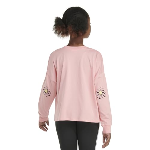 Image of adidas Girls Long Sleeve Waist Crew Tee T-Shirt