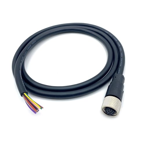 Cable conector M12 12 pines hembra 2 metros miniatura 2