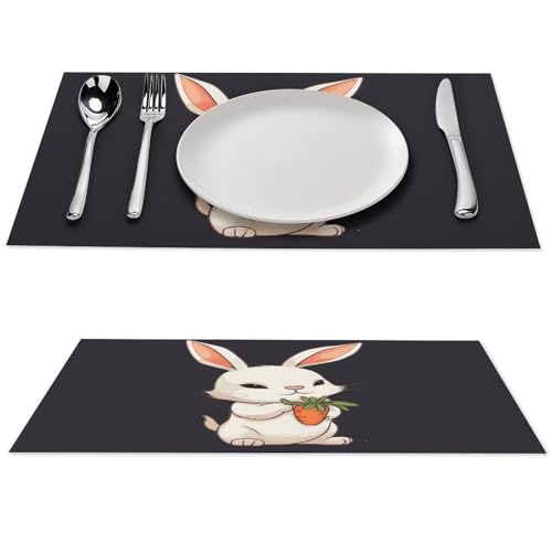 Set de table antidérapant en PVC lavable pour éviter les taches