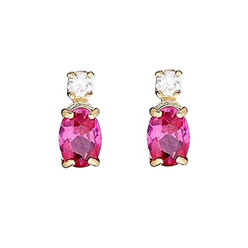 Damen Ohrringe Chip Rubin 9ct Gelbgold - Idee Geschenk Weihnachten Cover