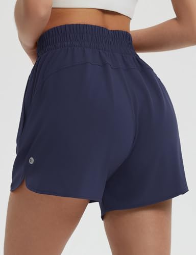 baleaf Women's 3" Workout Shorts High Waisted Athletic Running Shorts with Liner Sports Lightweight Quick Dry