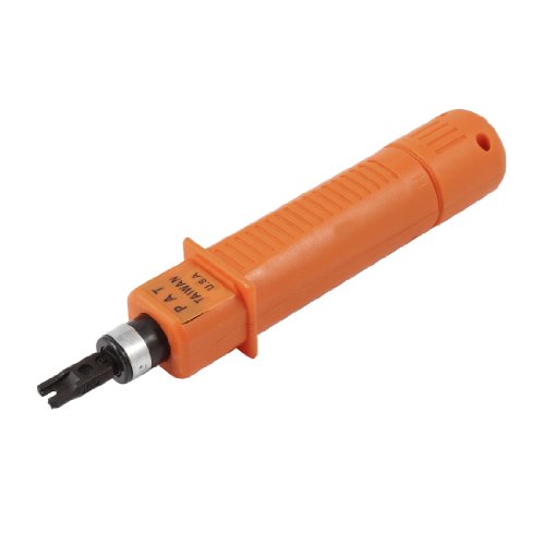Aexit Orange Telephone Punches Phone Block Punch Down Hand Center Tool Replacement