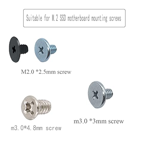 m.2 Screws Kit,PCIe NVMe M.2 SSD Mounting Screws ，MultiSpecification Hard Disk mounting Screws