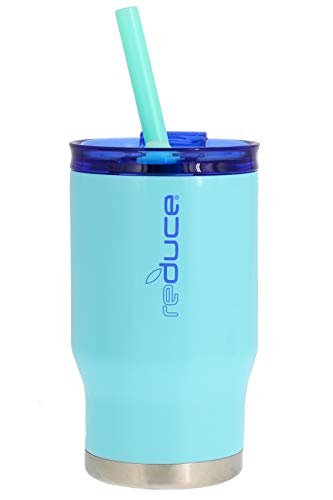 REDUCE COLDEE 14oz Stainless Steel Tumbler - Small Insulated Cup With Straw
