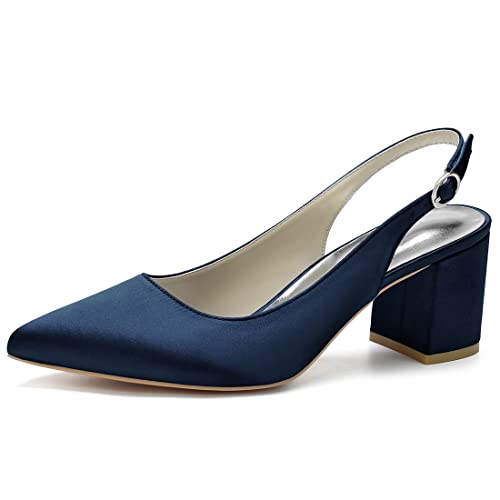 Sandales à bride arrière femme bout pointu escarpins blancs de mariage