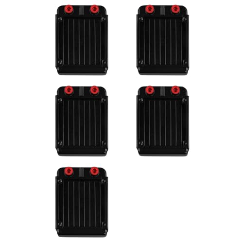 Radiador de aluminio 90mm SR-PY90G G1/4 para refrigeración líquida de PC negro 5 piezas