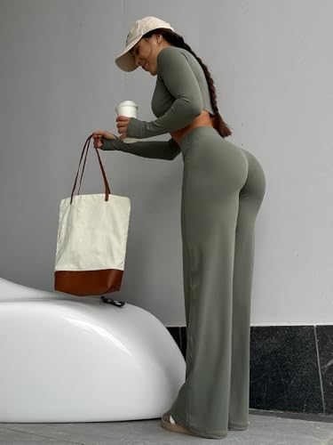 Image of YEOREO Ease Workout Leggings Womens No Front Seam Straight Leggings 29 inch / 31.5 inch / 33 inch / 35 inch High Waist Buttery Eddiy Yoga Pants