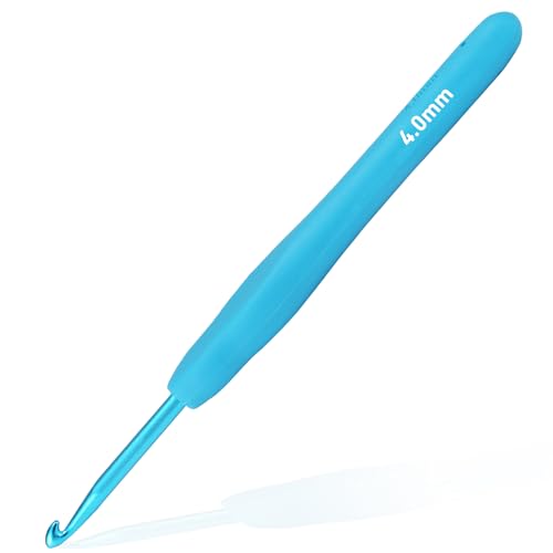 4mm Crochet Hook, Supers Smooth 4 mm Ergonomic...