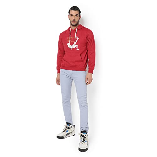 Image of CAHOOT Men's Printed Sweatshirt Regular Fit for Casual Wear | Full Sleeve | Cotton | Stylish Sweatshirt Crafted with Comfort Fit and High Performance for Everyday We