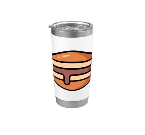 Dorayaki - Deliciosos dulces japoneses para panqueques Vaso térmico de acero inoxidable de doble pared