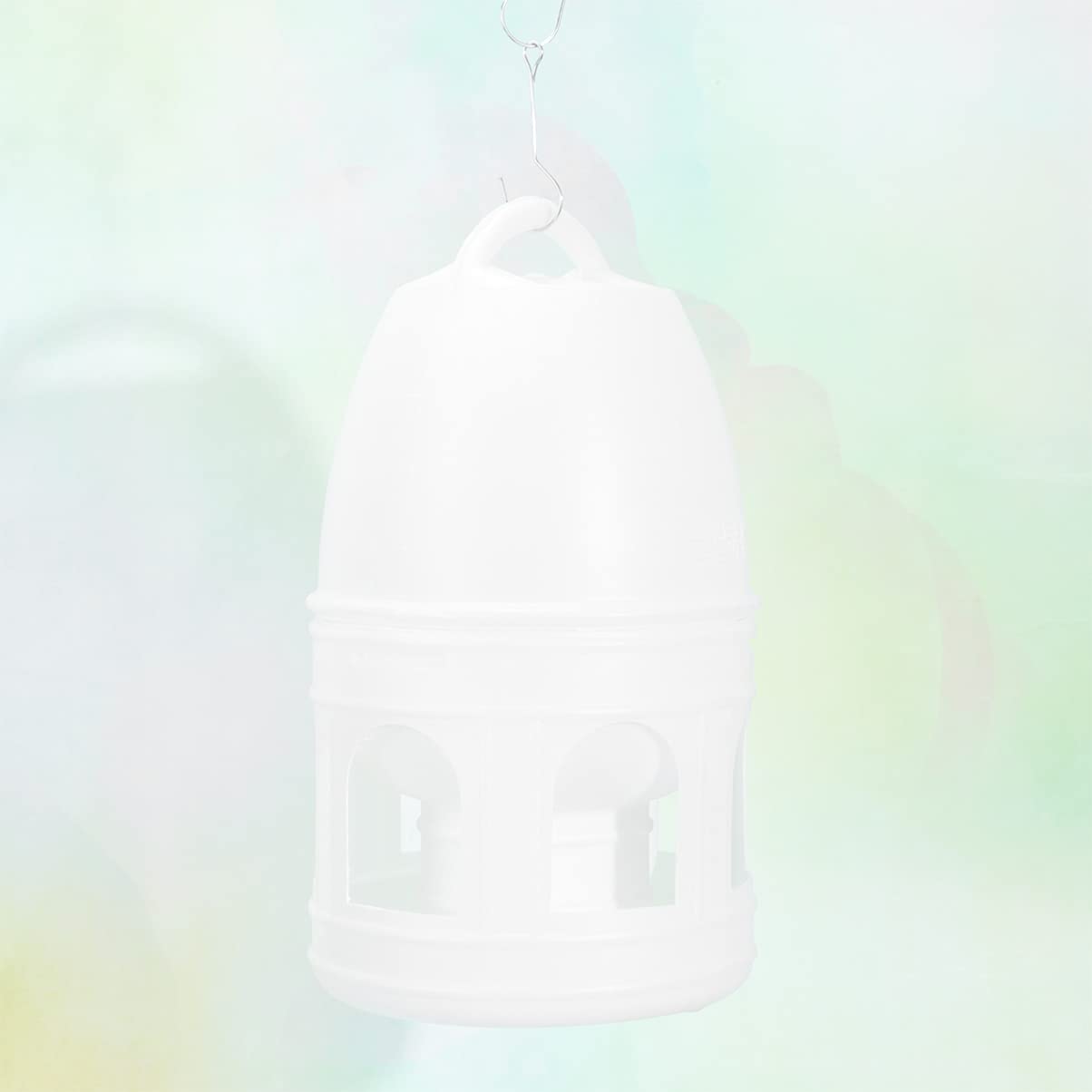 TEHAUX Dispensador de agua para palomas, bebedor de agua para pájaros, contenedor de agua para pájaros, alimentadores automáticos, bebedor de paloma para mascotas, botellas de agua colgantes para