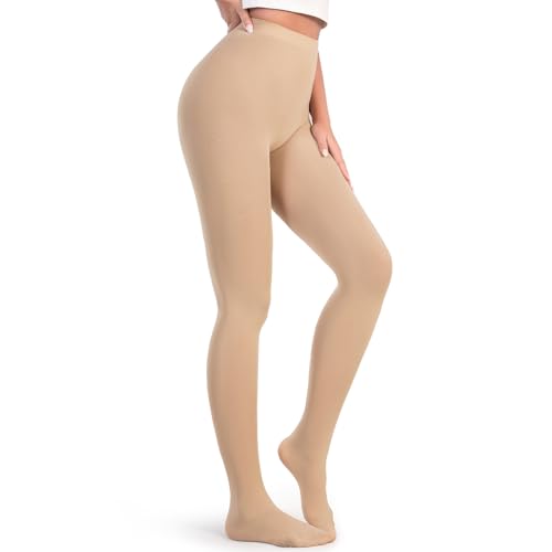 Century Star Tights for Women under Dress Opaque Ballet Dance Stockings High Waist Tummy Control Top Run Resistant Pantyhose3