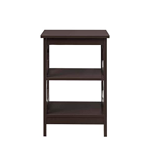 Convenience Concepts Omega End Table with Shelves #TOP12