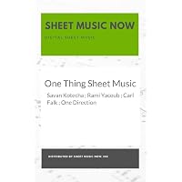 One Thing Sheet Music