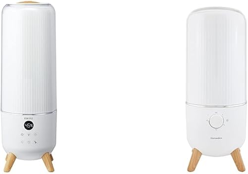 Homedics Humidificador ultrasónico - Humidificadores de aire grandes de lujo para dormitorio y humidificador ultrasónico