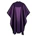Premium Quality Water Repellent Fabric Hair Cutting & Shampoo Salon Cape with Snap Closure (Purple Plum)
