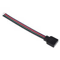 40 Stück 4-Pin RGB LED Stecker | 10 Mm Abstand | Für RGB LED Streifen | Lötfrei
