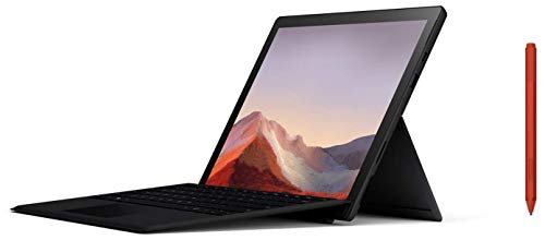 Image of Microsoft Surface Pro 7 PUV-00028 12.3 inch Touchscreen 2-in-1 Laptop (10th Gen Intel Core i5 /8GB /256GB SSD /Windows 10 Home /Intel Iris Plus Graphics), Black Surface Pen, Poppy Red