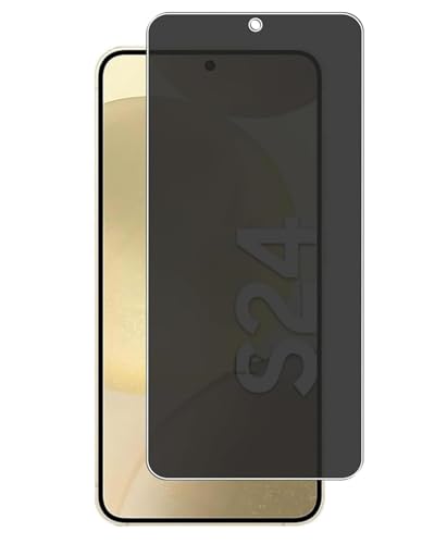 Image of JGD PRODUCTS for Samsung Galaxy S24 5G Edge to Edge Anti Spy Privacy Tempered Glass with Easy Installation Kit | Black (Pack of 1)