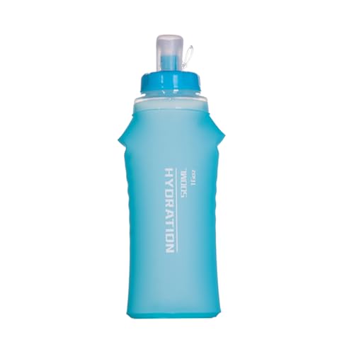 Gecheer Filtro de agua para exteriores, supervivencia, camping, 500 ml, filtro de agua de supervivencia para camping, senderismo, sistema de tratamiento de agua de supervivencia, plegable, ligero,