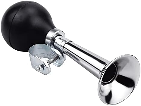Luyoah Classic Bike Horn Retro Metal Air Horn Traditional Bicycle Horn for Adults and Kids Twist Loudspeaker Siren Hooter Air Horn for Bicycle Handle Bar(Black)