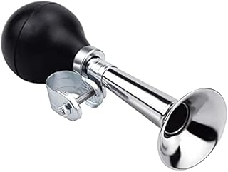 Luyoah Classic Bike Horn Retro Metal Air Horn Traditional Bicycle Horn for Adults and Kids Twist Loudspeaker Siren Hooter Air Horn for Bicycle Handle Bar(Black)
