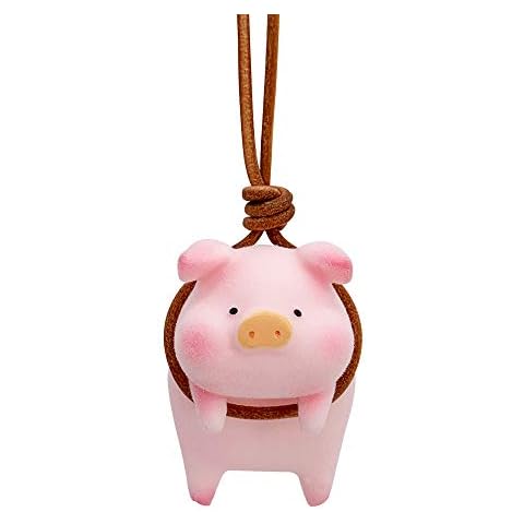Car Rear View Mirror Pendant Lucky Piggy Hanging Ornament Auto Interior Decoration (Piggy Pendant) Cover