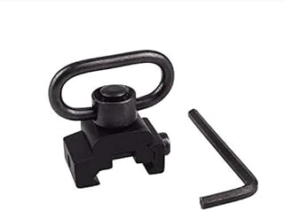 Quick Release Detach QD Sling Swivel Mount - with Base 20mm Rail Mounted Push Button (Sling Attachment for Picatinny/Weaver) - winvin