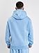 Amstaff Herren Logo 2.0 Hoodie | Baumwolle, Kapuze, Reißverschluss | Lockere Passform | Atmungsaktiv | Hellblau S