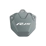 asdlha guscio chiave moto Per YZFR15 YZF R15 2015-2016 YZF-R15 Accessori Coprichiave Moto Creative Products Guscio Chiave E Portachiavi Badge(Titanium)