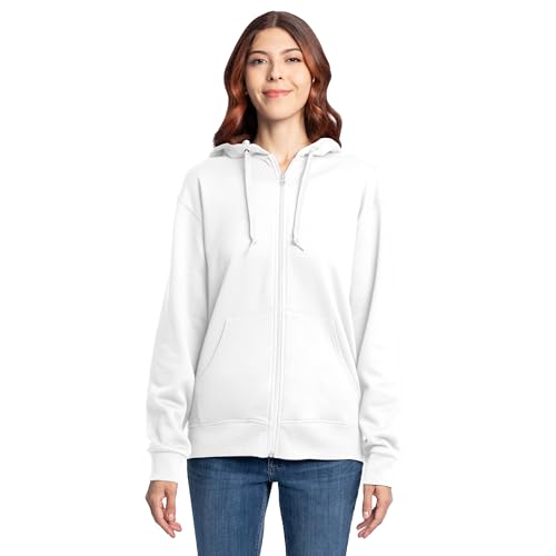 Image of Fruit of the Loom Eversoft Fleece Full Zip Hoodie Sweatshirt