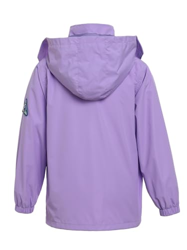 Image of SaphiRose Kids Waterproof Rain Jacket Mesh Lined with Removable Hood | Lightweight rain coat, windproof, breathable, school, camping, travel, outdoor play, boys and girls