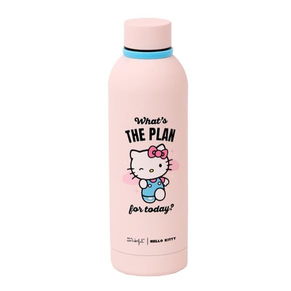 Mr. Wonderful - Botella térmica Hello Kitty - What’s the plan for today? en oferta en Amazon