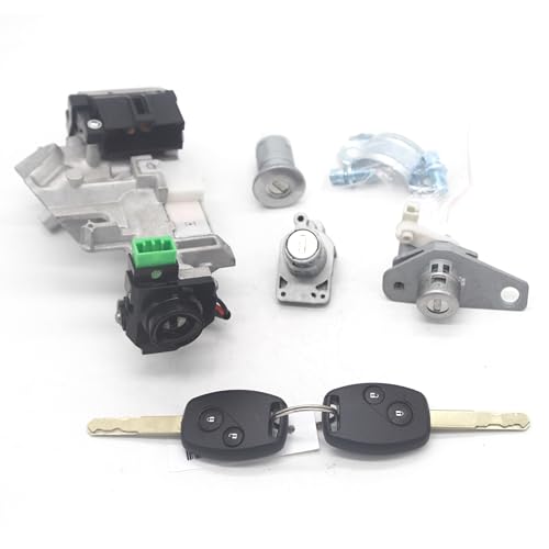 Contacteur d'allumage Honda Civic 2006-2008 et barillet de porte mécanique 2 clés puce 46