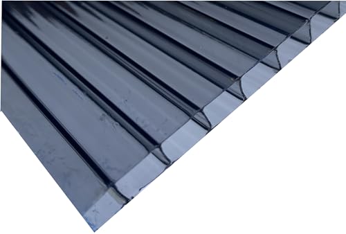 Falken Design Polycarbonate Roof Panel Twinwall (Multiwall) Gray 24 in. x 48 in. x 3/8 in. (8MM) Thick