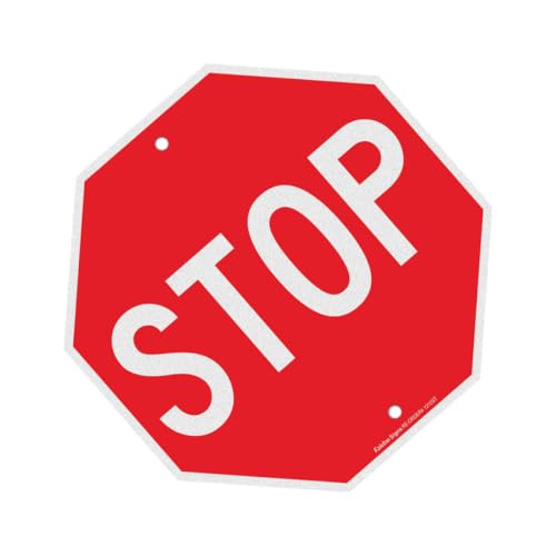 Señal de Stop Octagonal de Aluminio Reflectante Rojo para Seguridad Vial y Control de Tráfico