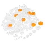 GARVALON 1バッグプラスチック製ギアバッグ ランダムスル プロジェクト用 部品 おもちゃ修理用ギア 子供向け手工芸 アクセサリー 小型ギア