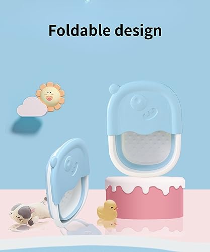 Bañera Plegable Portátil para Pies para Remojar con Acupresión Azul miniatura 3