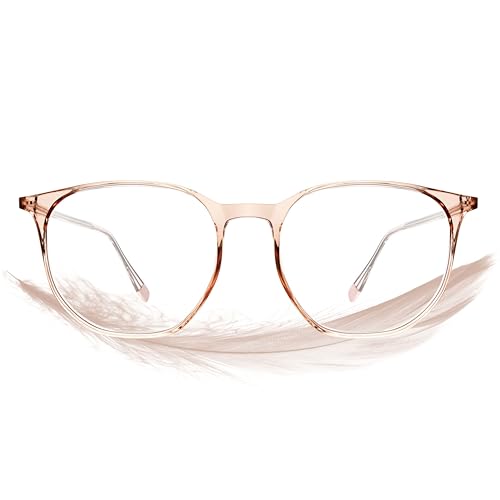 Image of ROCKNIGHT Anti Blue light Rays glasses for women small face anti eye strain blue blocking computer tea transparent frame
